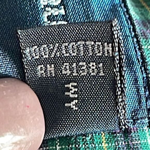 Ralph Lauren Mens Classic Fir Plaid Button Down Size XL Green/Purple - Picture 6 of 8